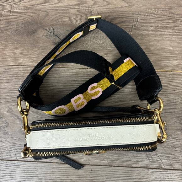 Marc Jacobs The Snapshot Shoulder Bag Leather Crossbody - Black Multi - Picture 4 of 11